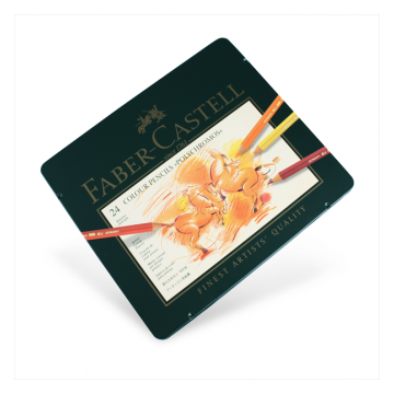 Faber-Castell - Tin of 24 Polychromos Artists' Pencils