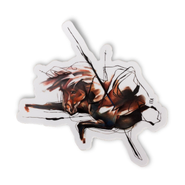 Ivana Tattoo Art Sticker - Horse (Gloss - 5.5"/15cm)