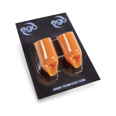 Pack of 2 Silicone EGO Biogrips (Straight) in Orange - Up to 19MM Tubes