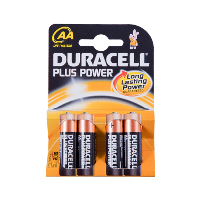 Pack of 4 Duracell Plus Batteries