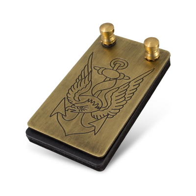 Engraved Tattoo Foot Pedal - Eagle and Anchor