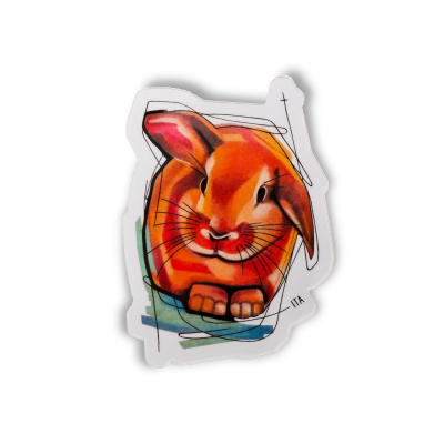 Ivana Tattoo Art Sticker - Bunny (Gloss - 5.5