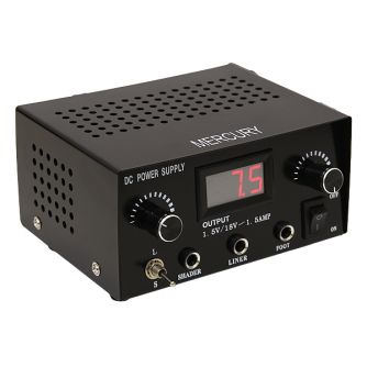 Mercury Dual Input Digital Tattoo Power Supply (EU CABLES)