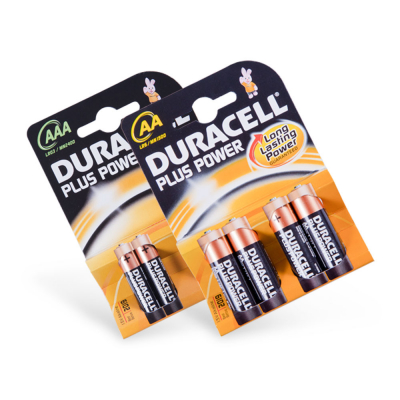 Pack of 4 Duracell Plus Batteries