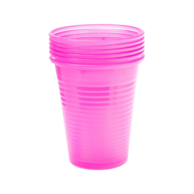 Pack of 100 Pink Plastic Cups