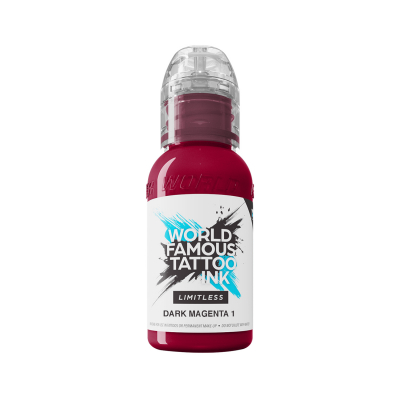 World Famous Limitless Tattoo Ink - Dark Magenta 1 30ml